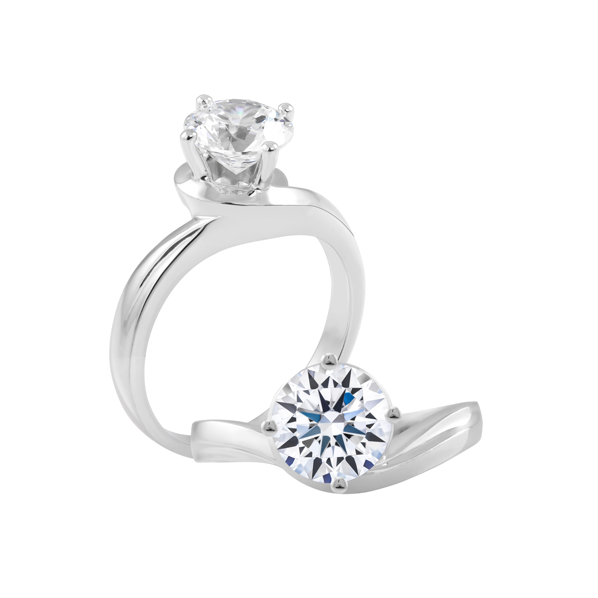 Nhẫn nữ đính đá CZ vàng 14K Alviss 1.5CT