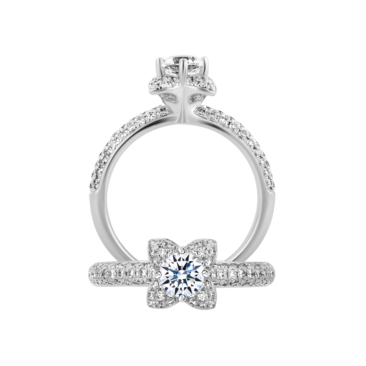 Nhẫn nữ đính đá CZ vàng 14K Ratline 3C