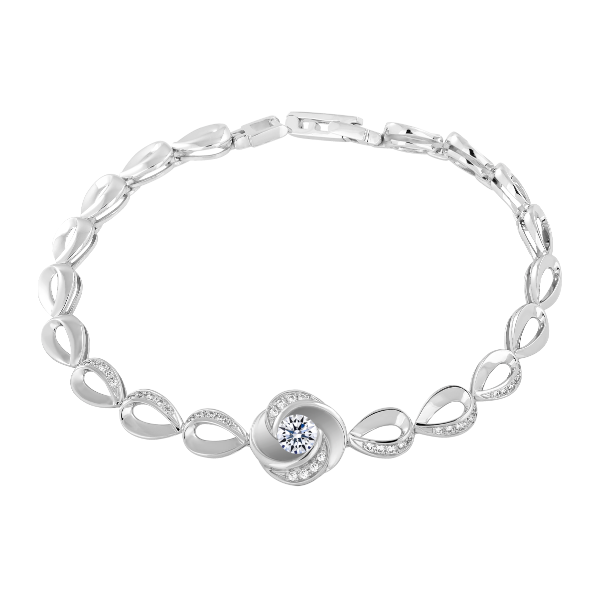 Lắc kim cương tấm vàng 18K Yolonda 3C