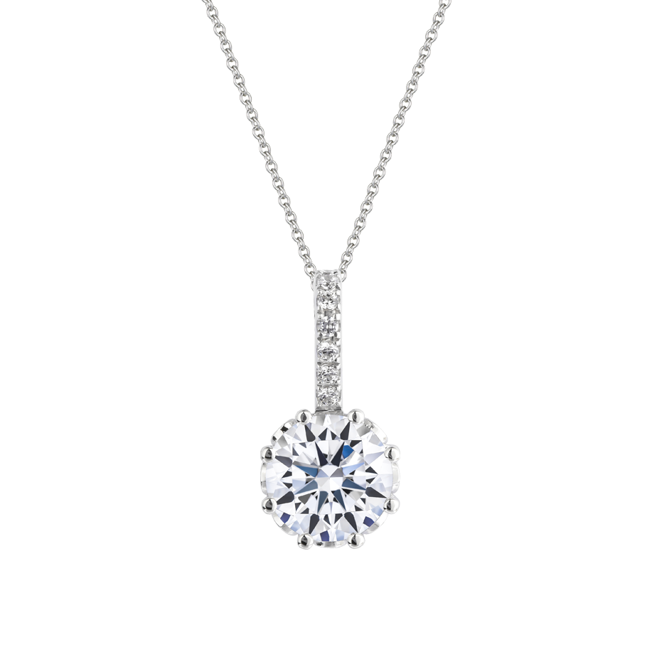 Mặt đính đá CZ vàng 14K Cheerful N 1CT