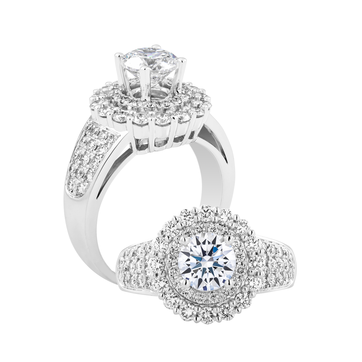 Nhẫn nữ đính đá CZ vàng 14K Brucey 5C