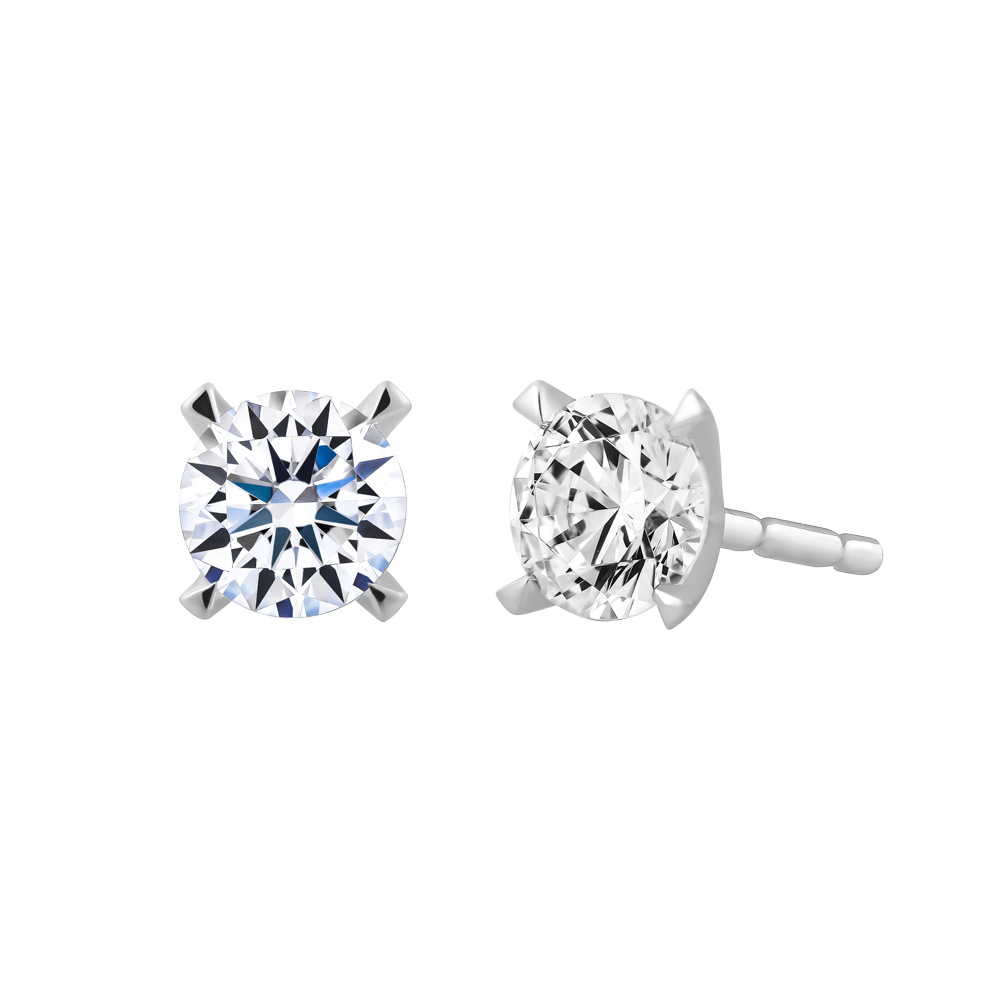 Hoa tai đính đá CZ vàng 14K Heally 5C