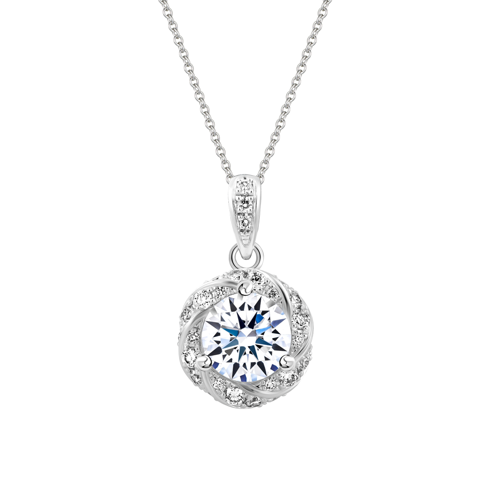 Mặt kim cương tấm vàng 14K Perfection 1CT