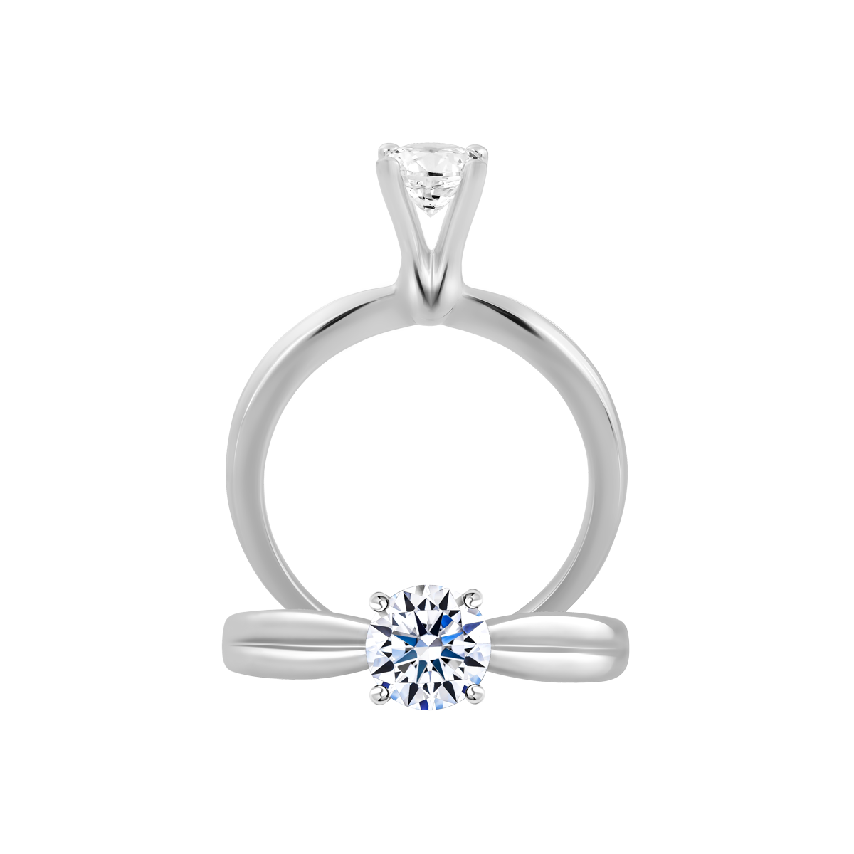 Nhẫn nữ đính đá CZ vàng 14K Ginza N 2C