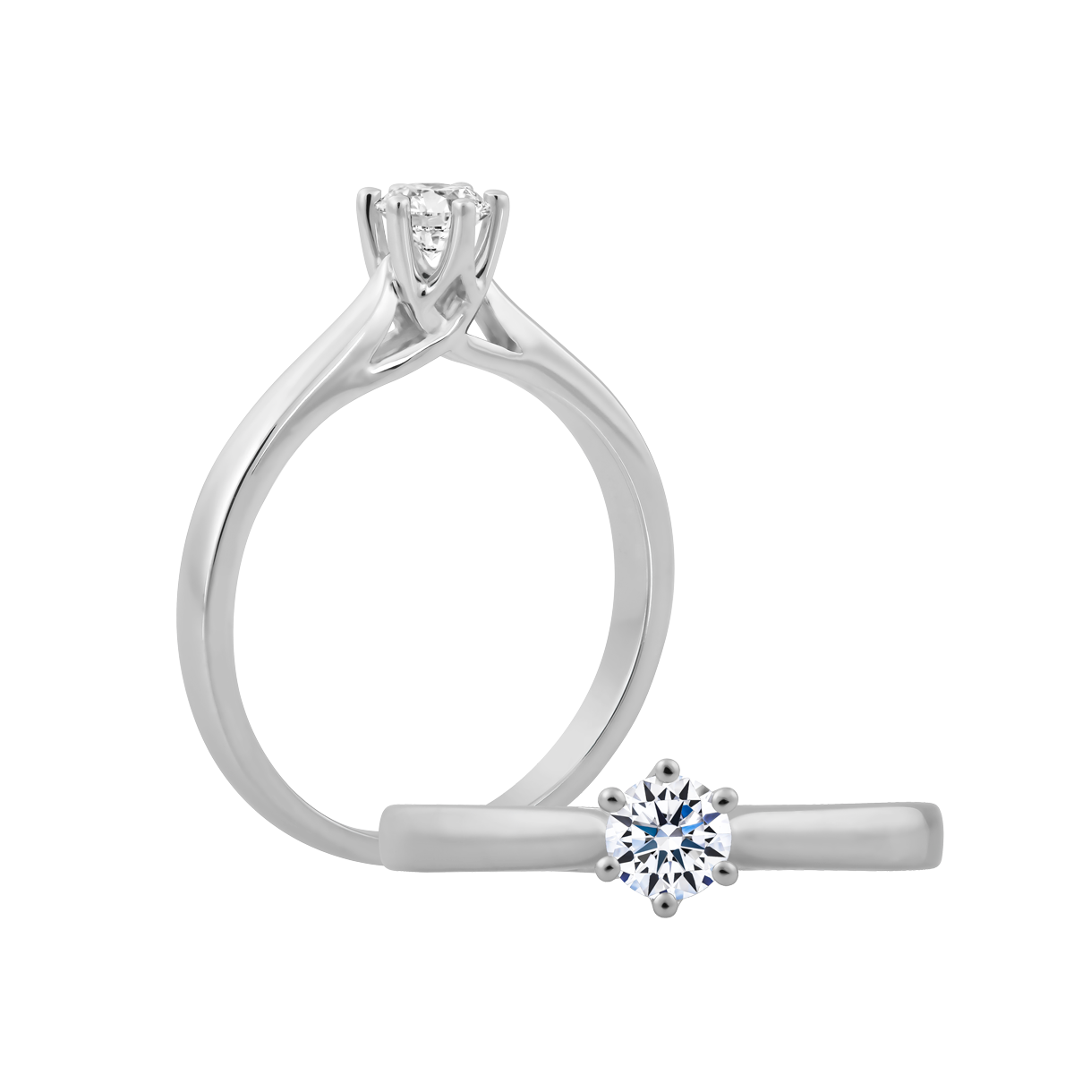 Nhẫn nữ đính đá CZ vàng 14K Erica 3C