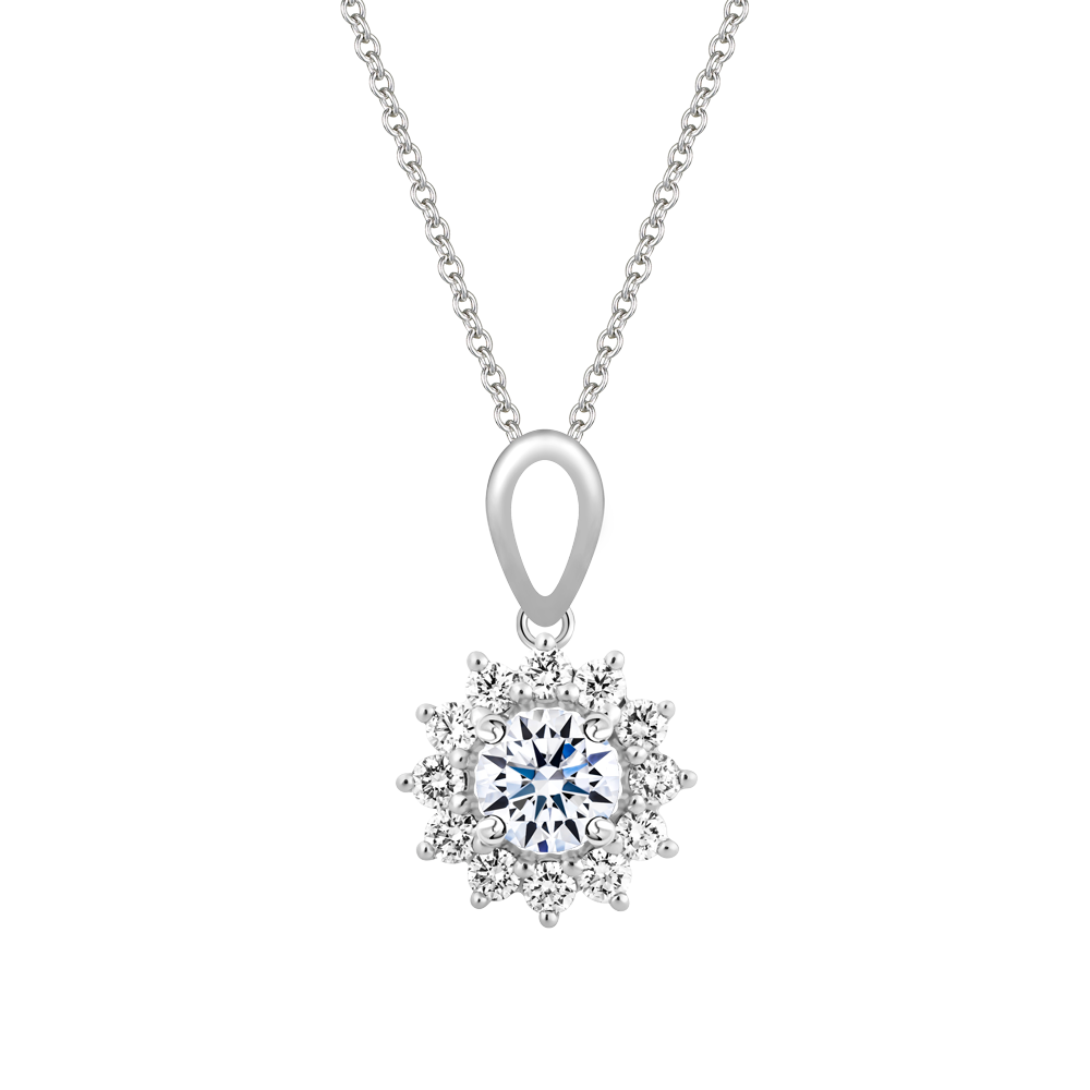Ổ mặt kim cương tấm vàng 14K Arvid 3C