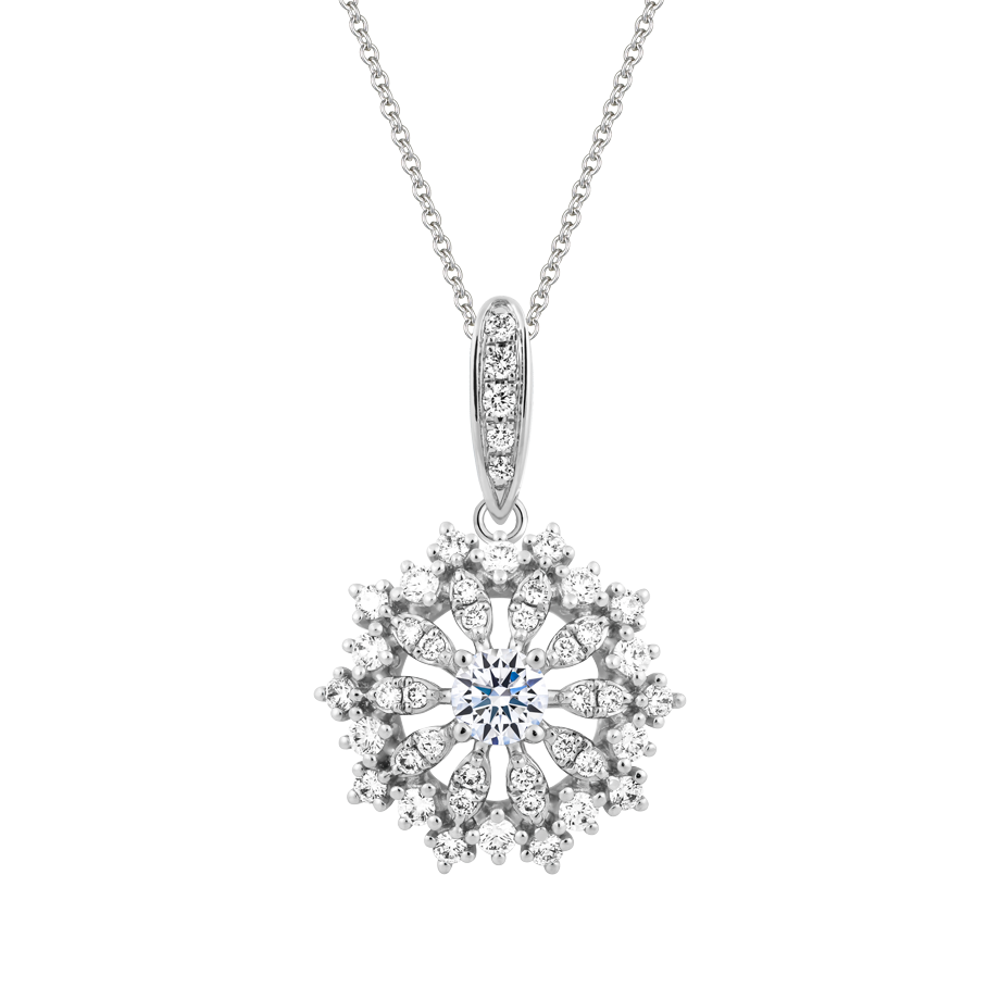 Mặt kim cương tấm vàng 14K Fata N 2C