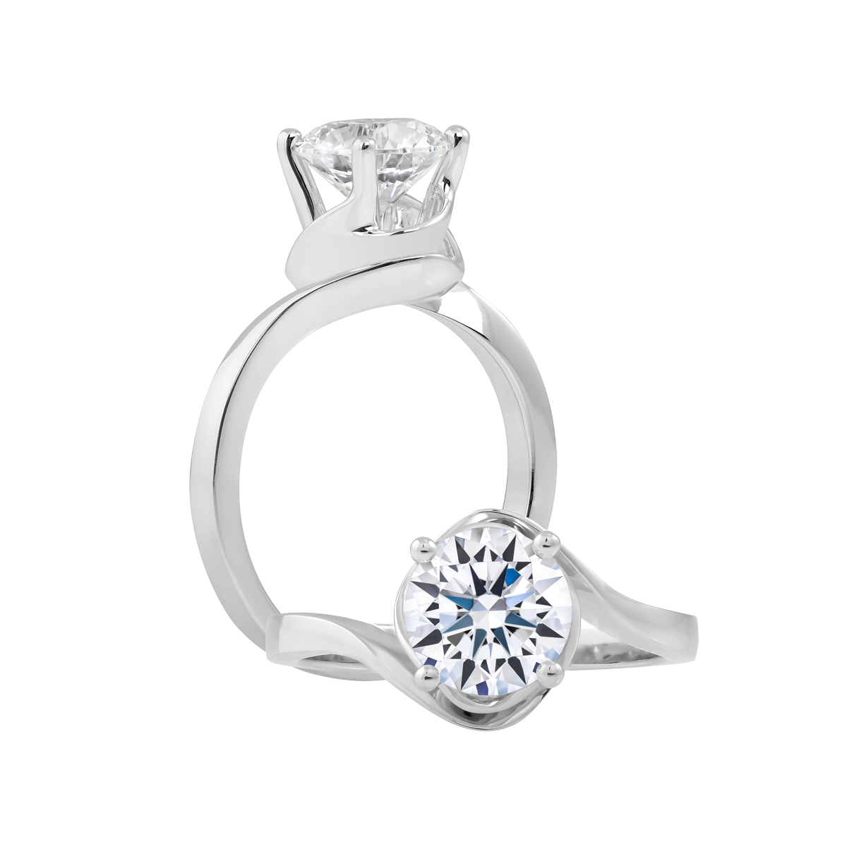 Nhẫn nữ đính đá CZ vàng 14K Jabulani 1.5CT