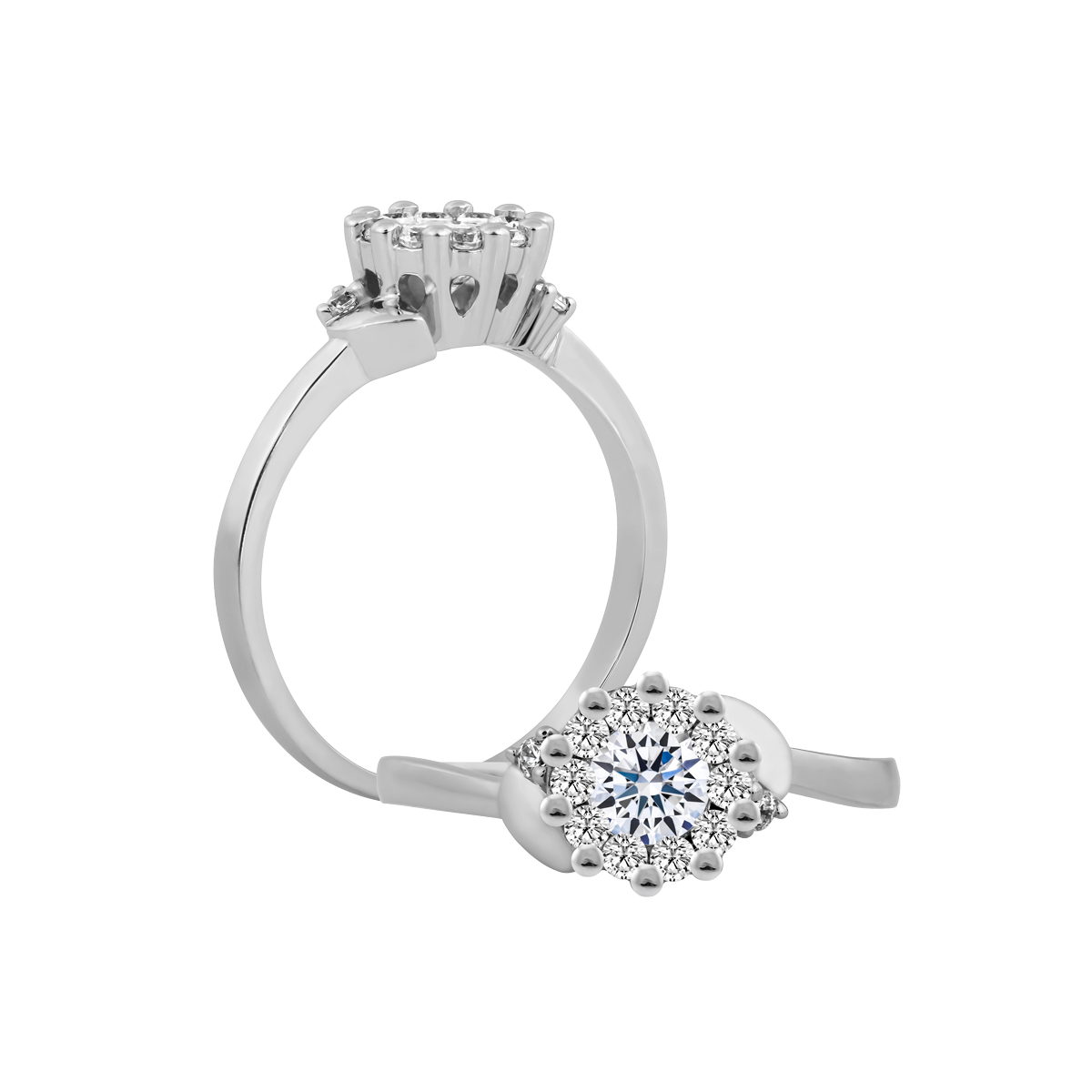 Nhẫn nữ đính đá CZ vàng 14K Summer 3C