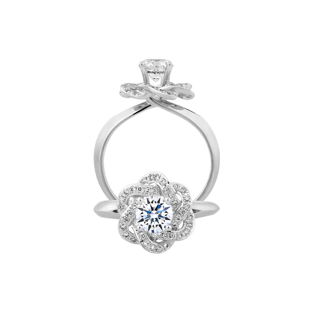 Nhẫn nữ kim cương tấm vàng 14K Chummy N 2C
