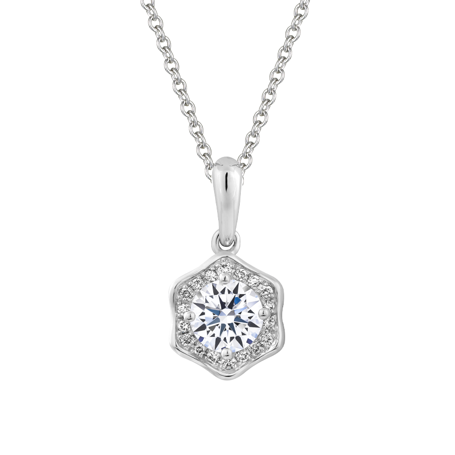 Mặt kim cương tấm vàng 14K Homage N 1CT