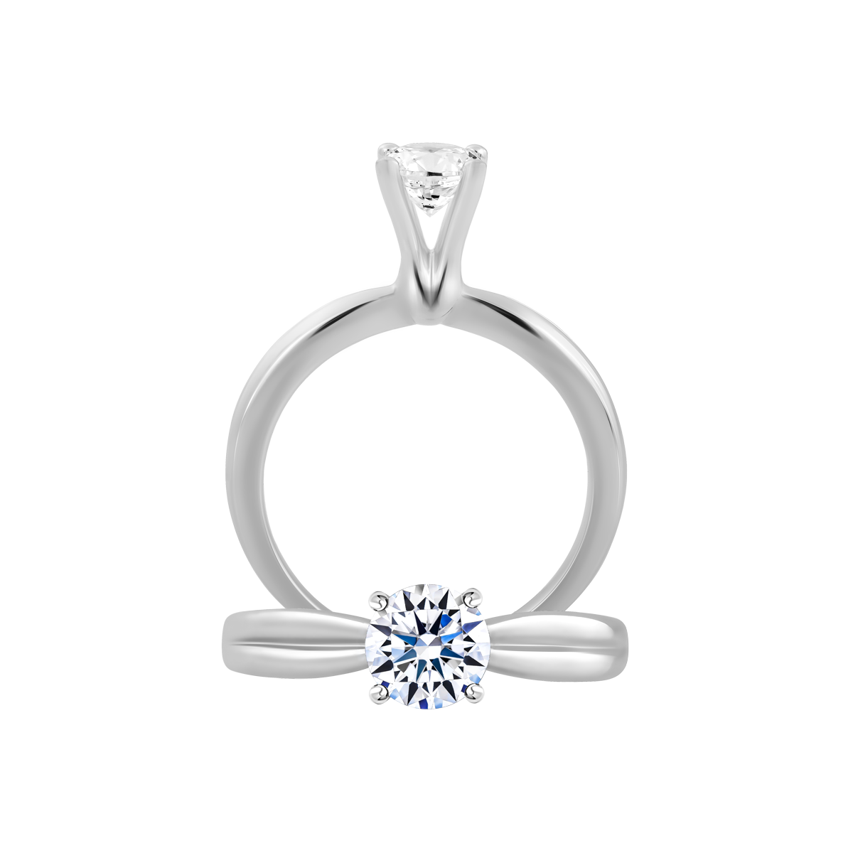 Nhẫn nữ đính đá CZ vàng 14K Ginza N 3C