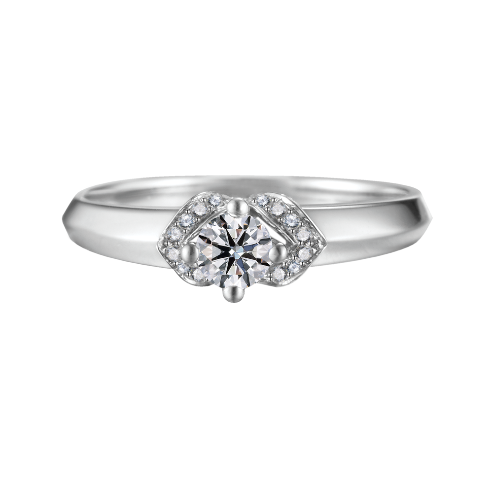 Ổ nhẫn nữ kim cương tấm vàng 14K Marier N 2C