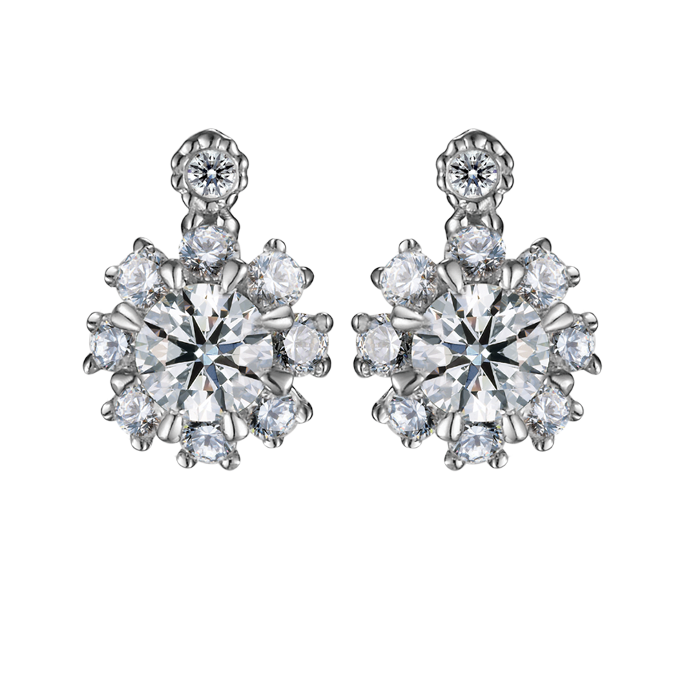 Ổ Bông kim cương tấm vàng 14K Frozen S 2C