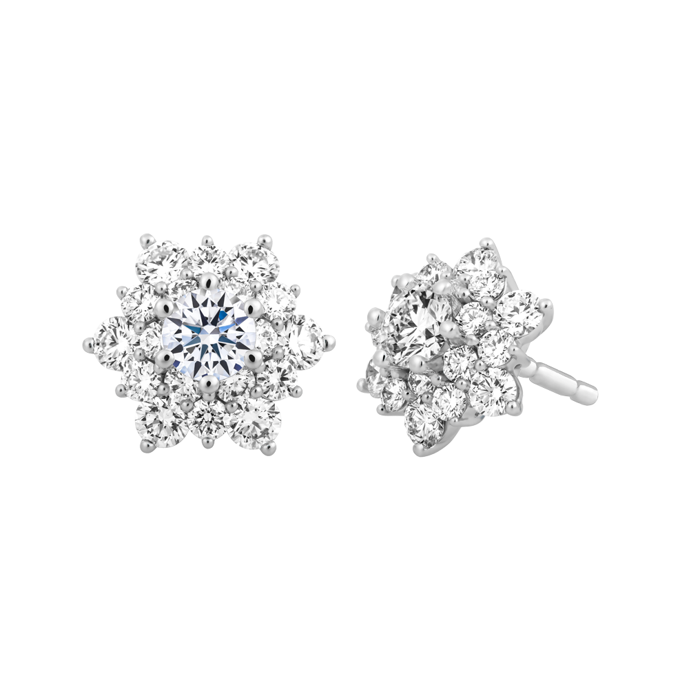 Ổ Bông kim cương tấm vàng 14K Baladan N 3C