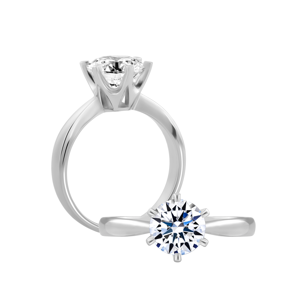 Nhẫn nữ đính đá CZ vàng 14K Prince One N 3C