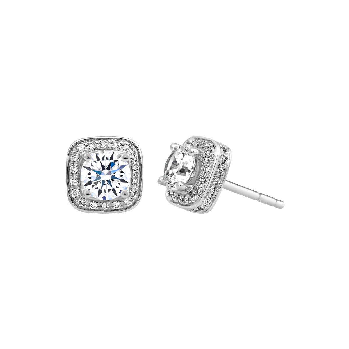 Ổ Bông kim cương tấm vàng 14K Marquis N 3C