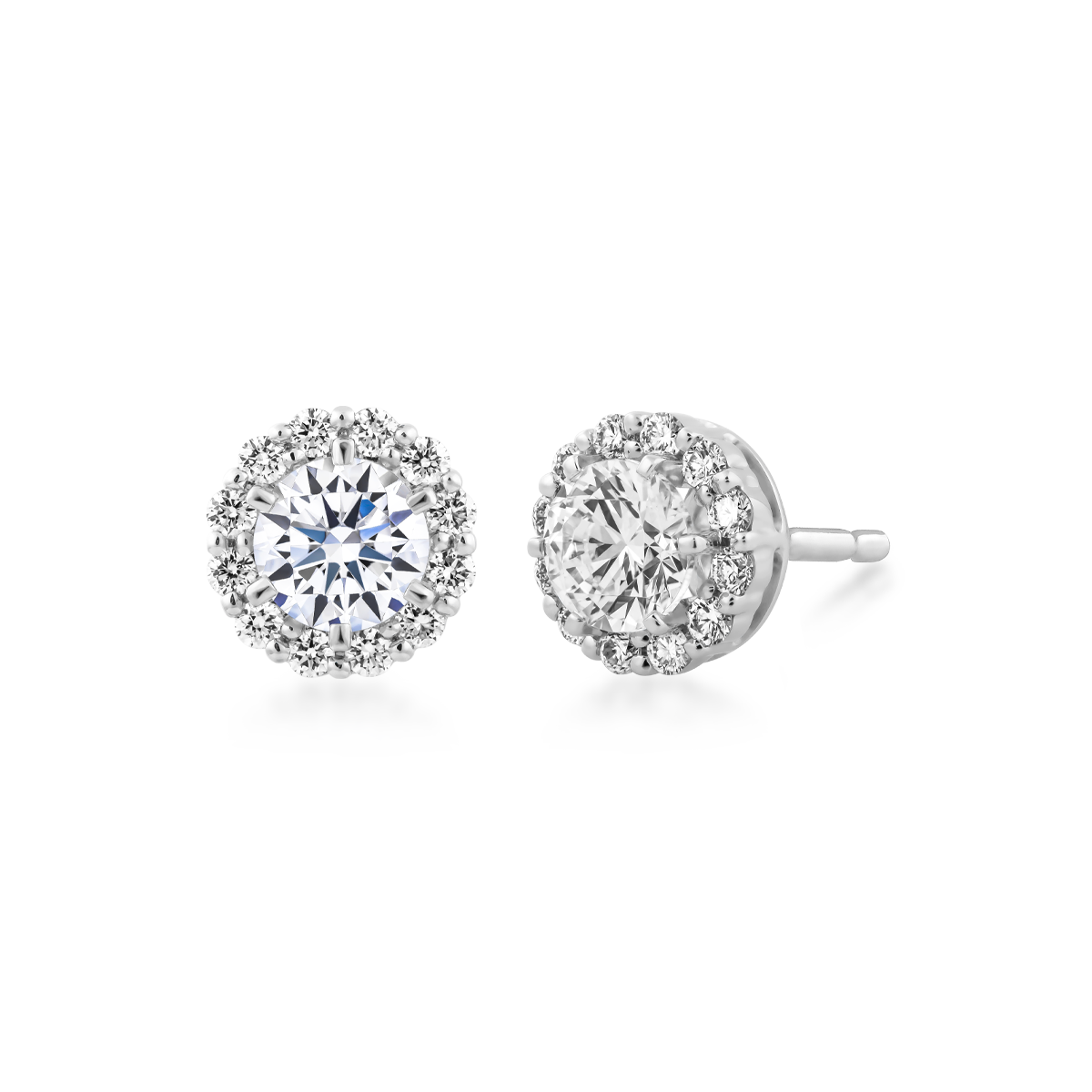 Ổ Bông kim cương tấm vàng 14K Trudy N 3C