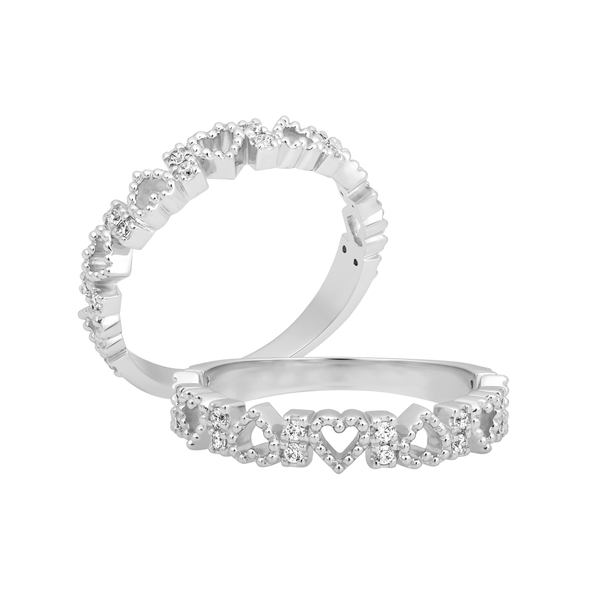 Nhẫn nữ đính đá CZ vàng 14K Kinkade