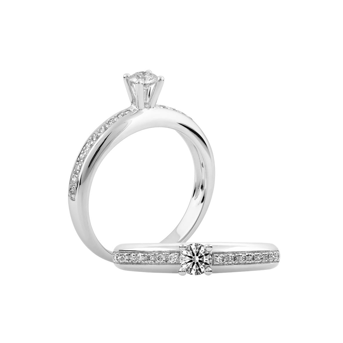 Nhẫn nữ đính đá CZ vàng 14K Abby DN 2C