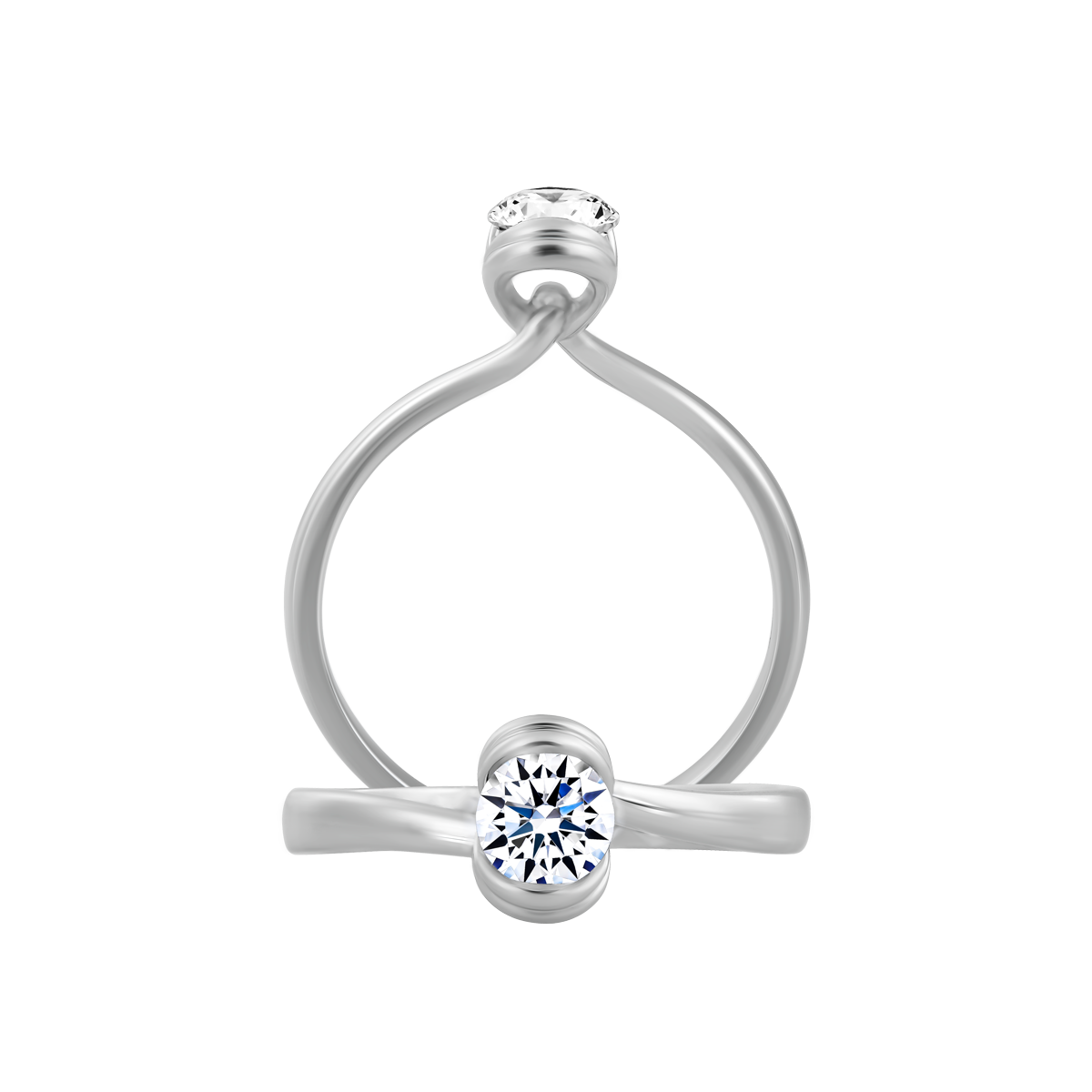 Nhẫn nữ đính đá CZ vàng 14K Chuffed N 2C