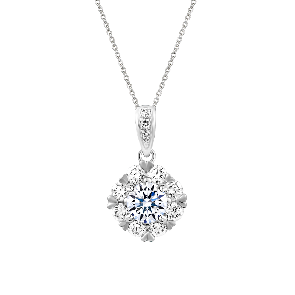 Mặt kim cương tấm vàng 14K Jaminary 2C
