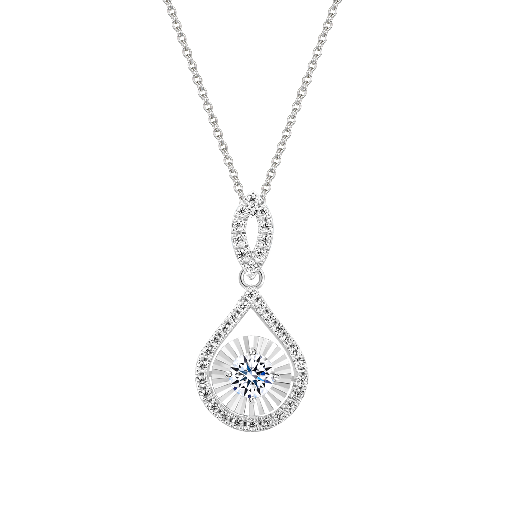 Mặt kim cương 8 Hearts & Arrows vàng 14K Jacenta V2 H&A 2C