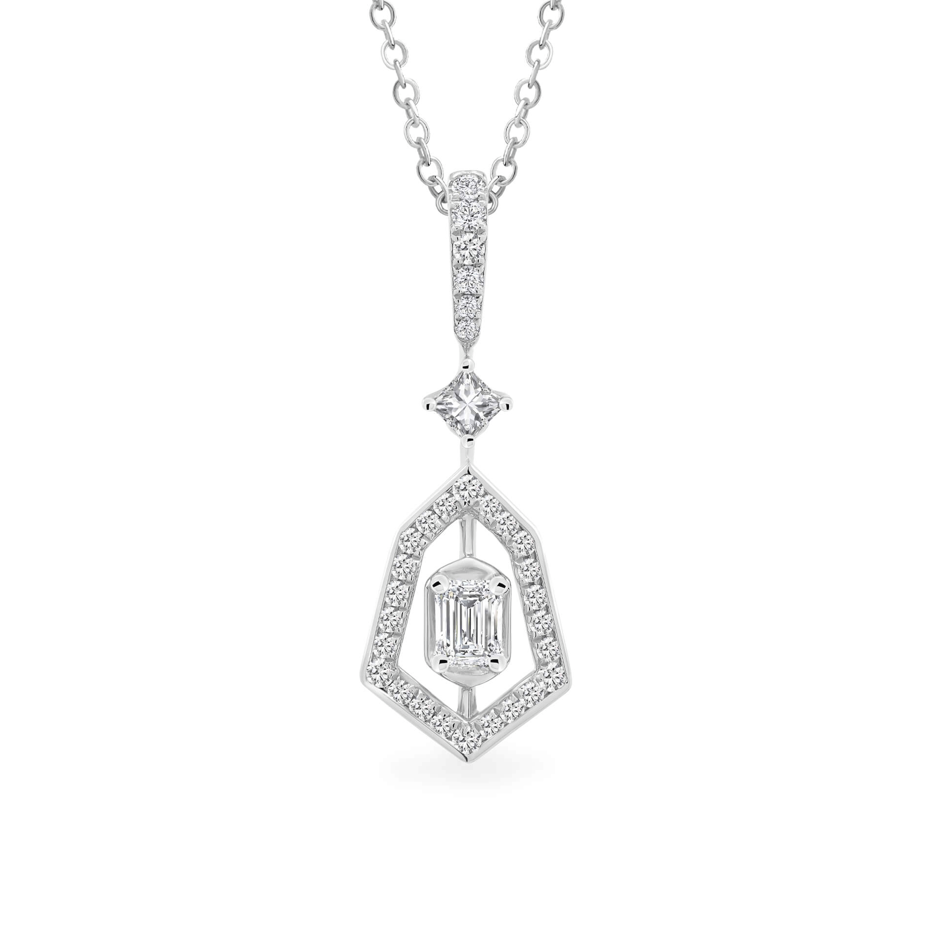 Mặt kim cương viên vàng 14K Jena A070 TD