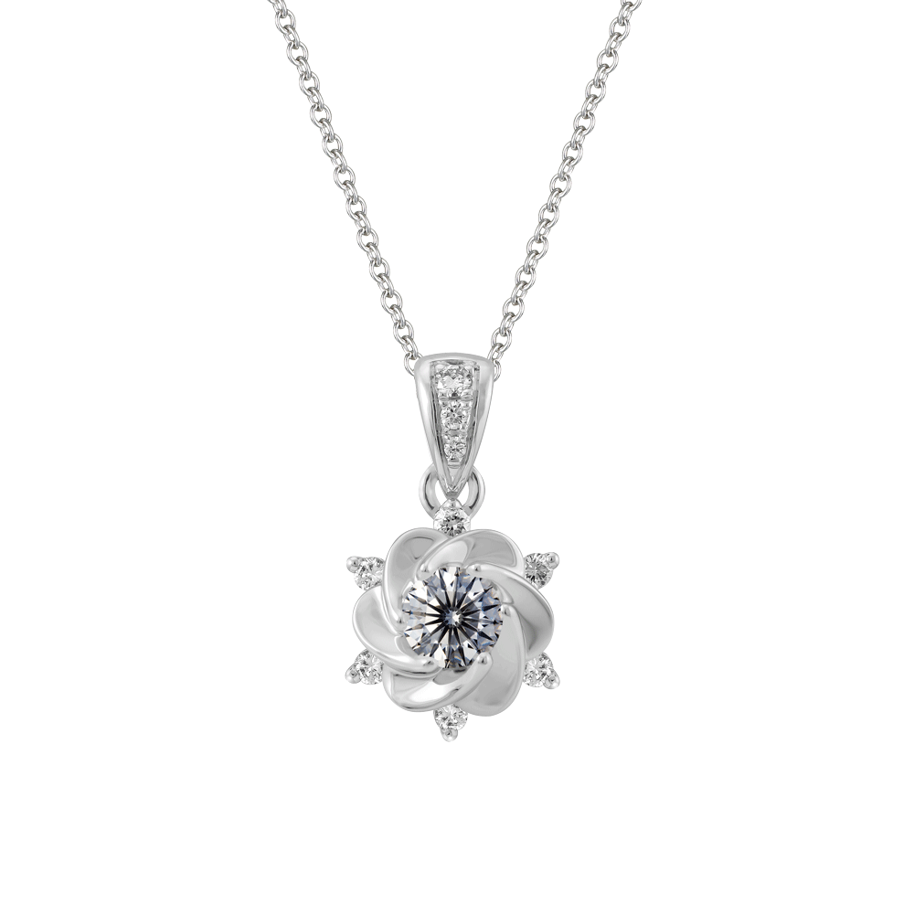 Ổ mặt kim cương tấm vàng 14K Camelia 3C