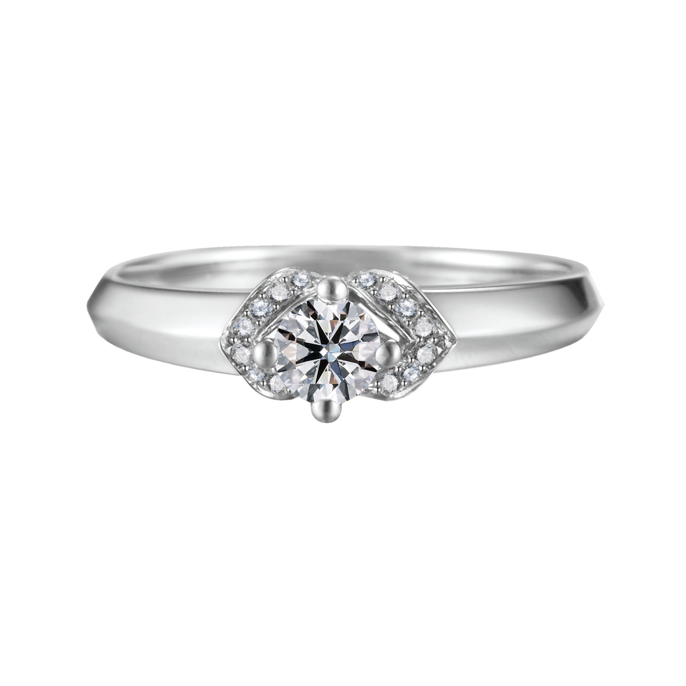 Nhẫn nữ kim cương tấm vàng 14K Marier N 2C