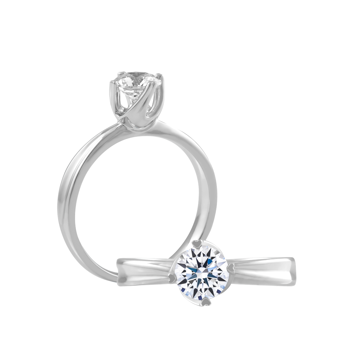 Nhẫn nữ đính đá CZ vàng 14K Tuccia 1CT
