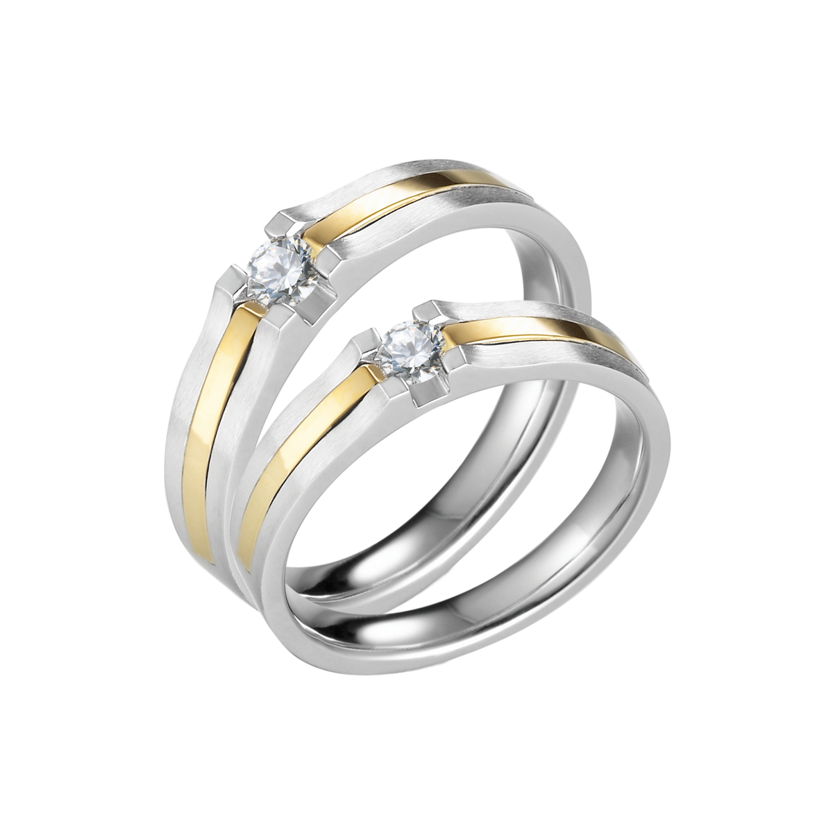 Nhẫn cưới nam kim cương vàng 14K Datary N10p M