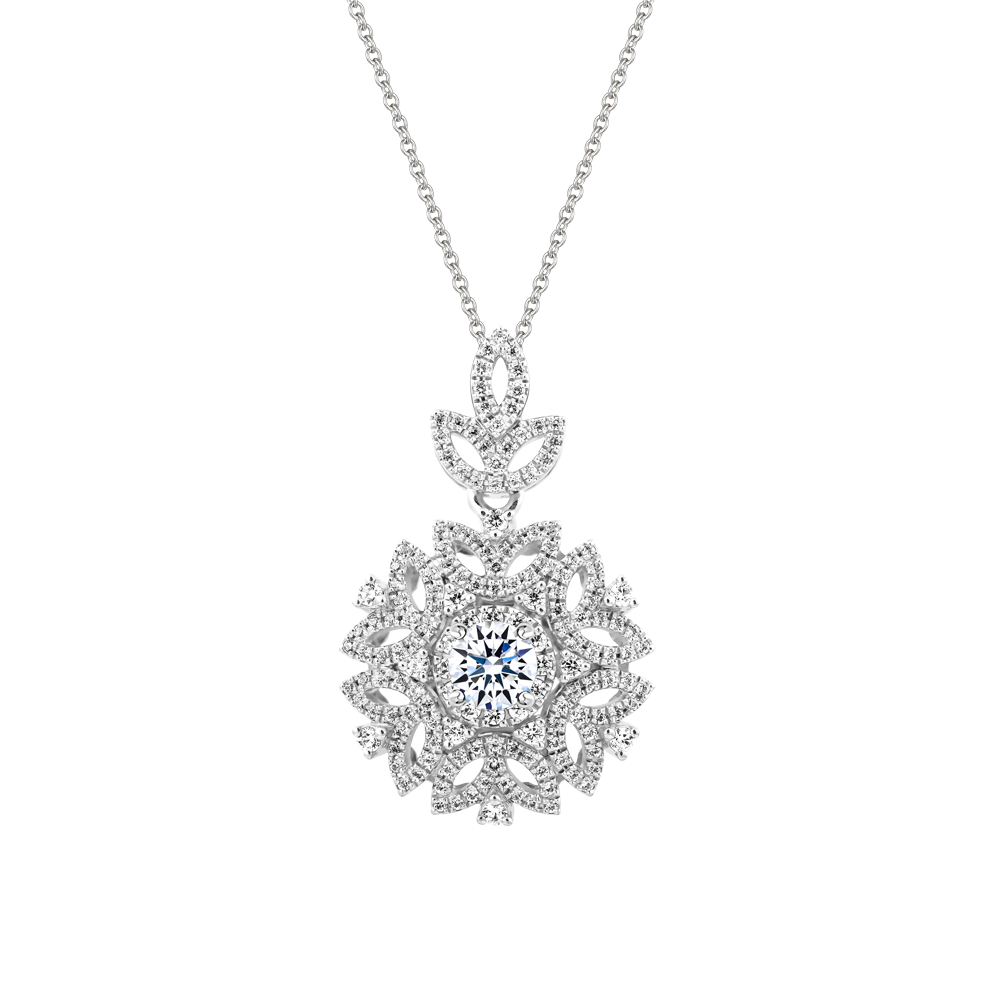 Mặt kim cương tấm vàng 14K Captivate 3C