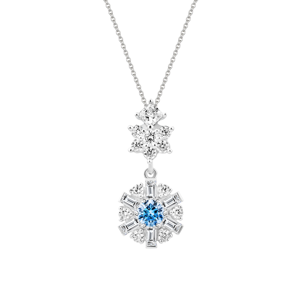 Mặt đính đá CZ vàng 14K Brighty FBL 5C