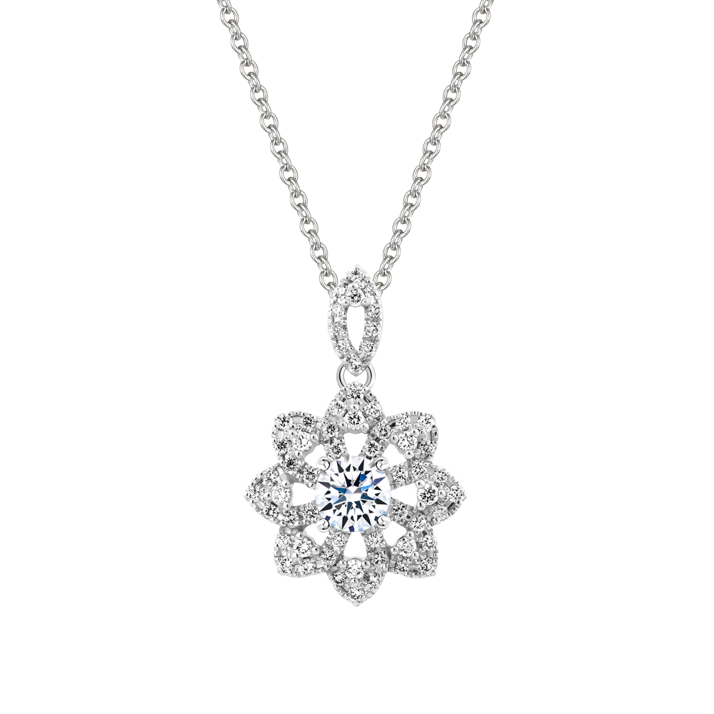 Ổ mặt kim cương tấm vàng 14K Florid 5C
