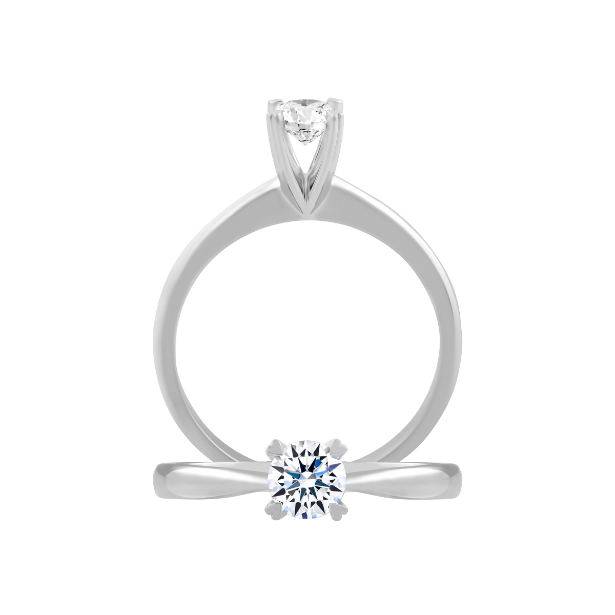 Nhẫn nữ đính đá CZ vàng 14K Variant 3C