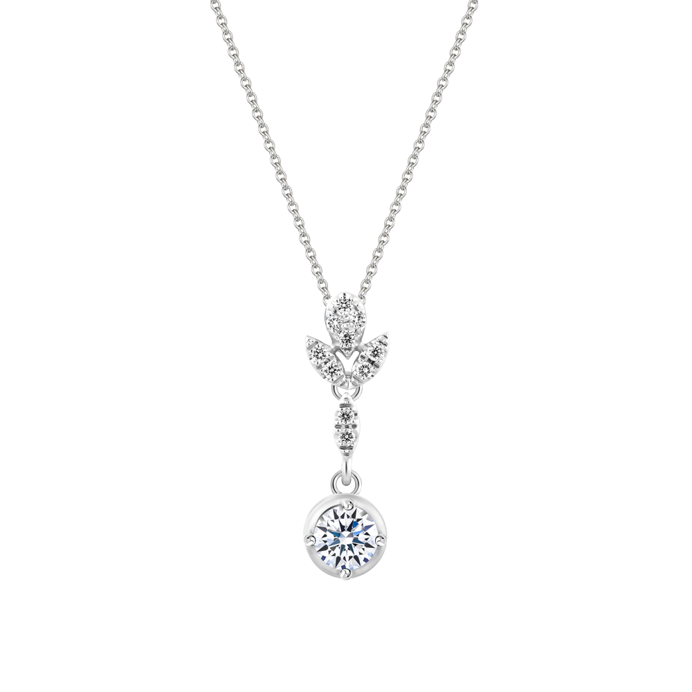 Mặt kim cương tấm vàng 14K Elani 3C