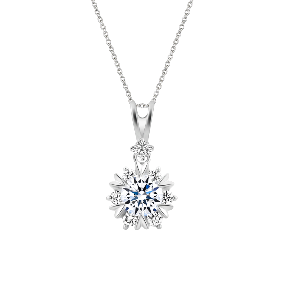 Mặt kim cương tấm vàng 14K Jamina 3C