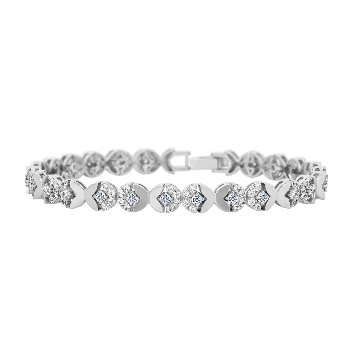 Lắc kim cương viên vàng 14K Bambina