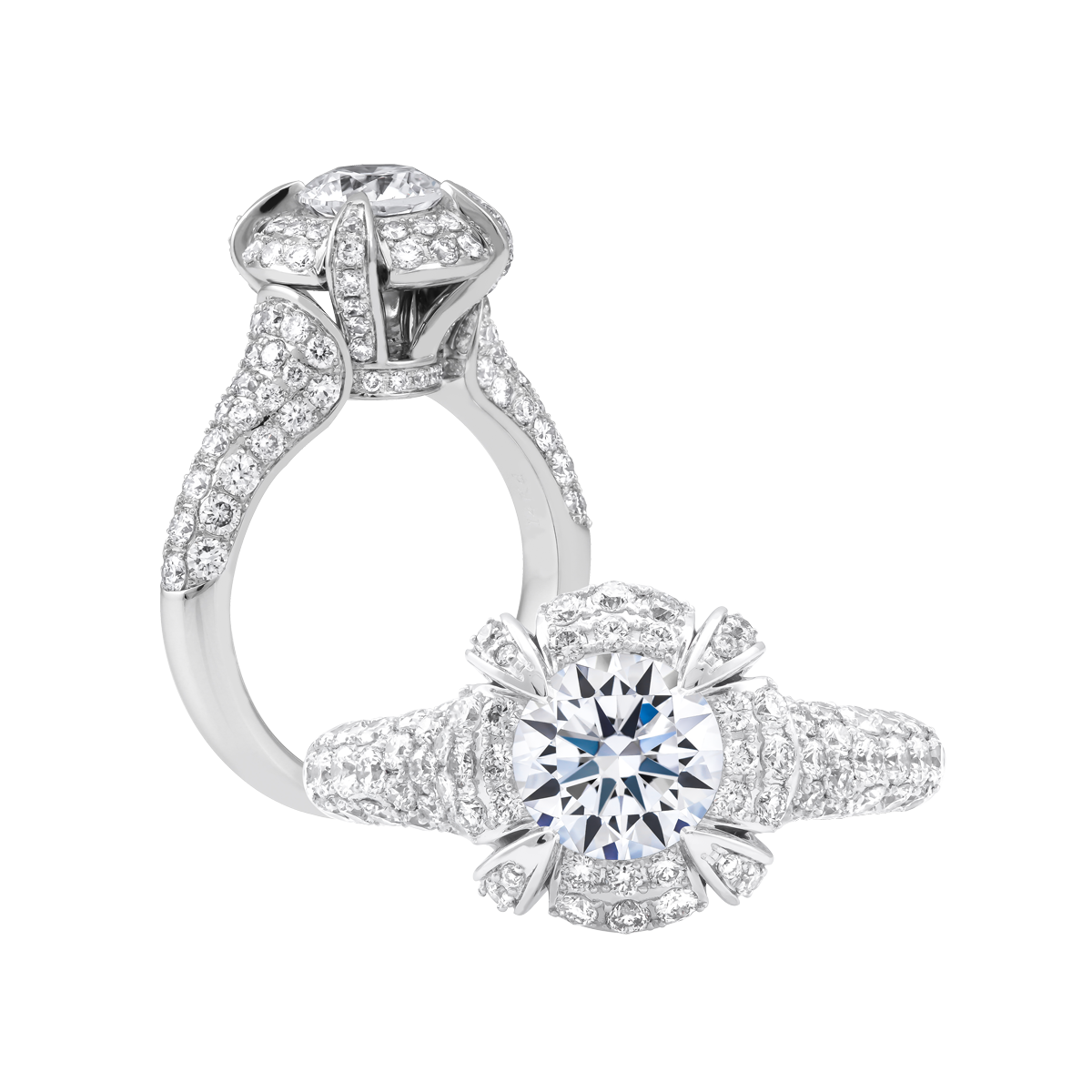 Nhẫn nữ kim cương tấm vàng 14K Parley N 5C