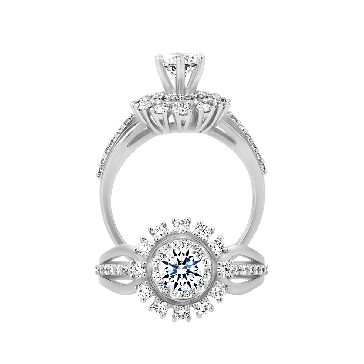 Nhẫn nữ đính đá CZ vàng 14K Gracefull 5C