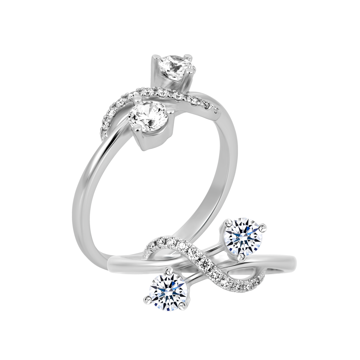 Nhẫn nữ đính đá CZ vàng 14K Jazlyn 2C