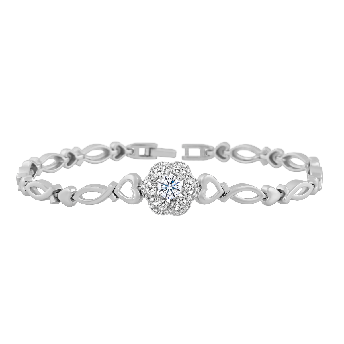Lắc kim cương tấm vàng 14K Naiya 3C
