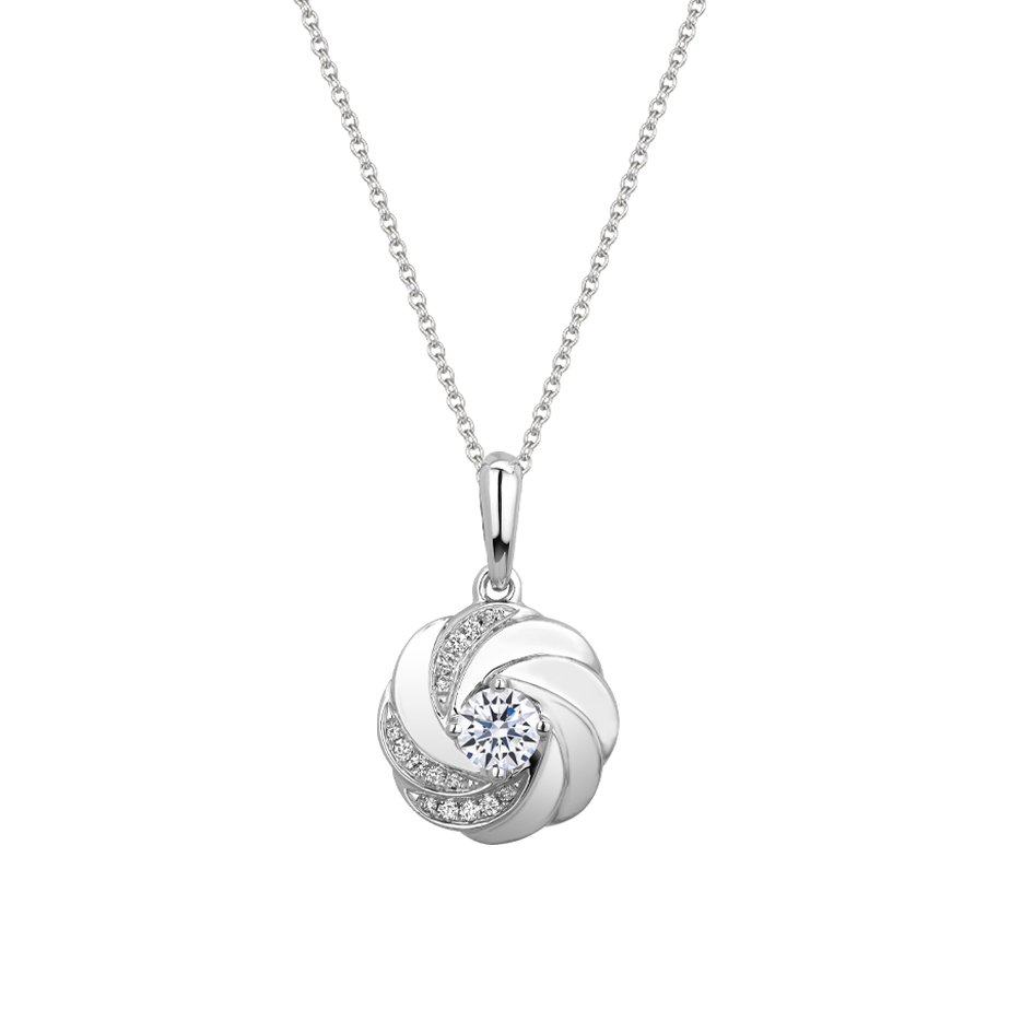 Mặt kim cương tấm vàng 14K Cyclone B 2C