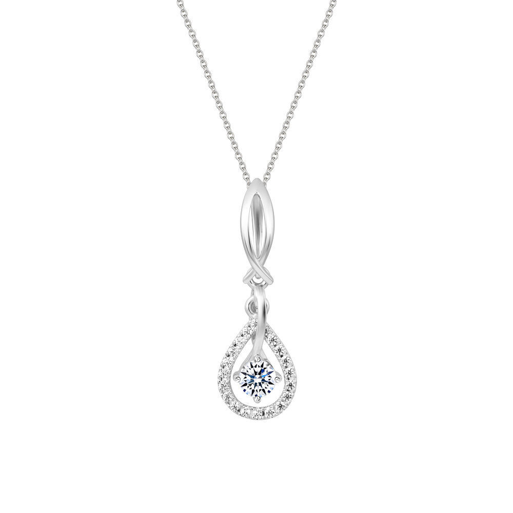 Mặt đính đá CZ vàng 14K Alma N 3C