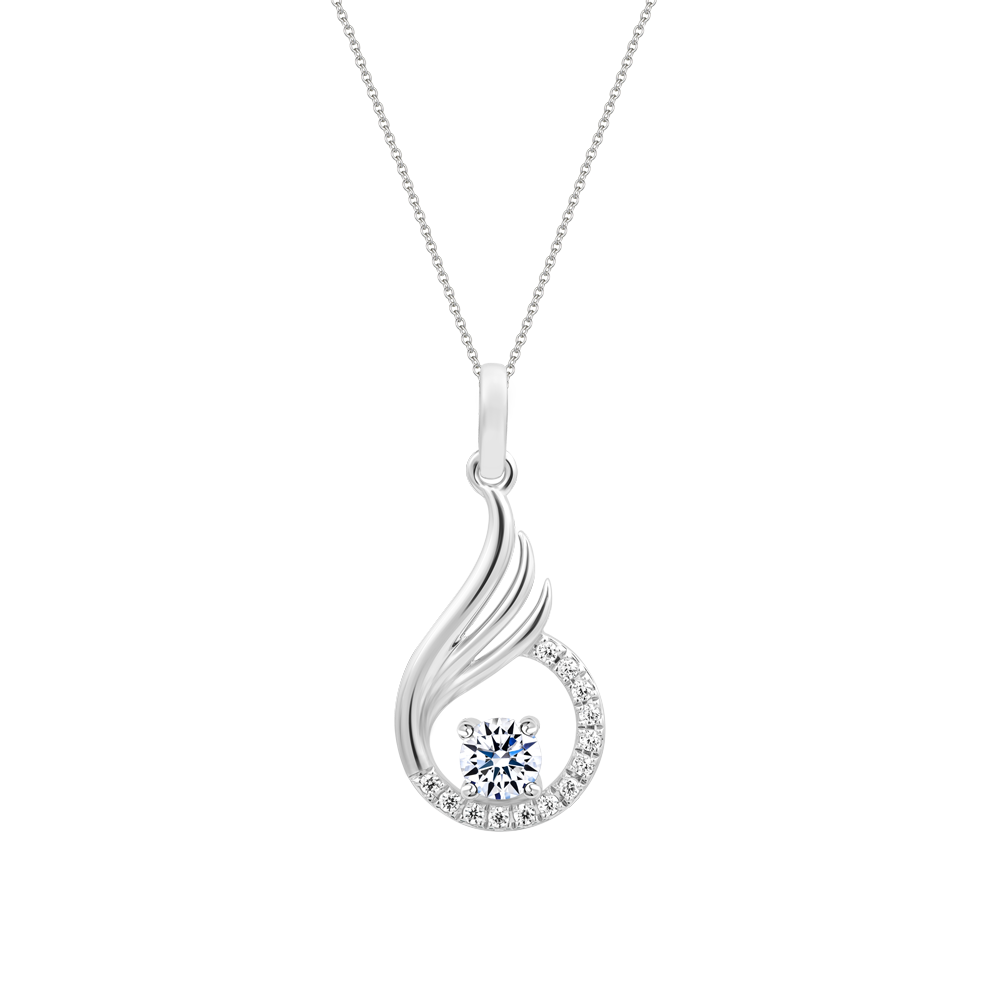 Mặt đính đá CZ vàng 18K Foxy