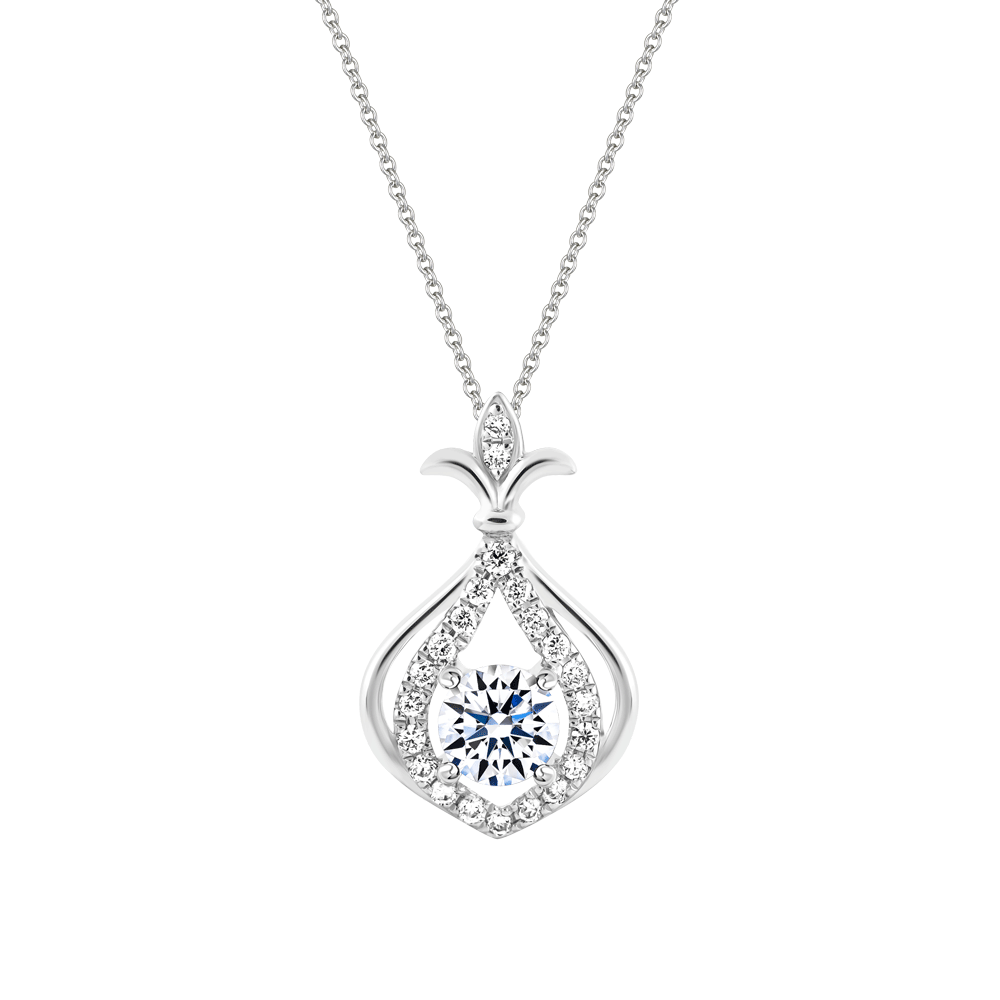 Mặt kim cương tấm vàng 14K Dewing 2C