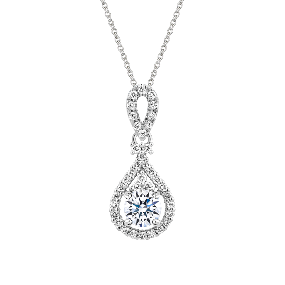 Mặt đính đá CZ vàng 14K Paradise 5C