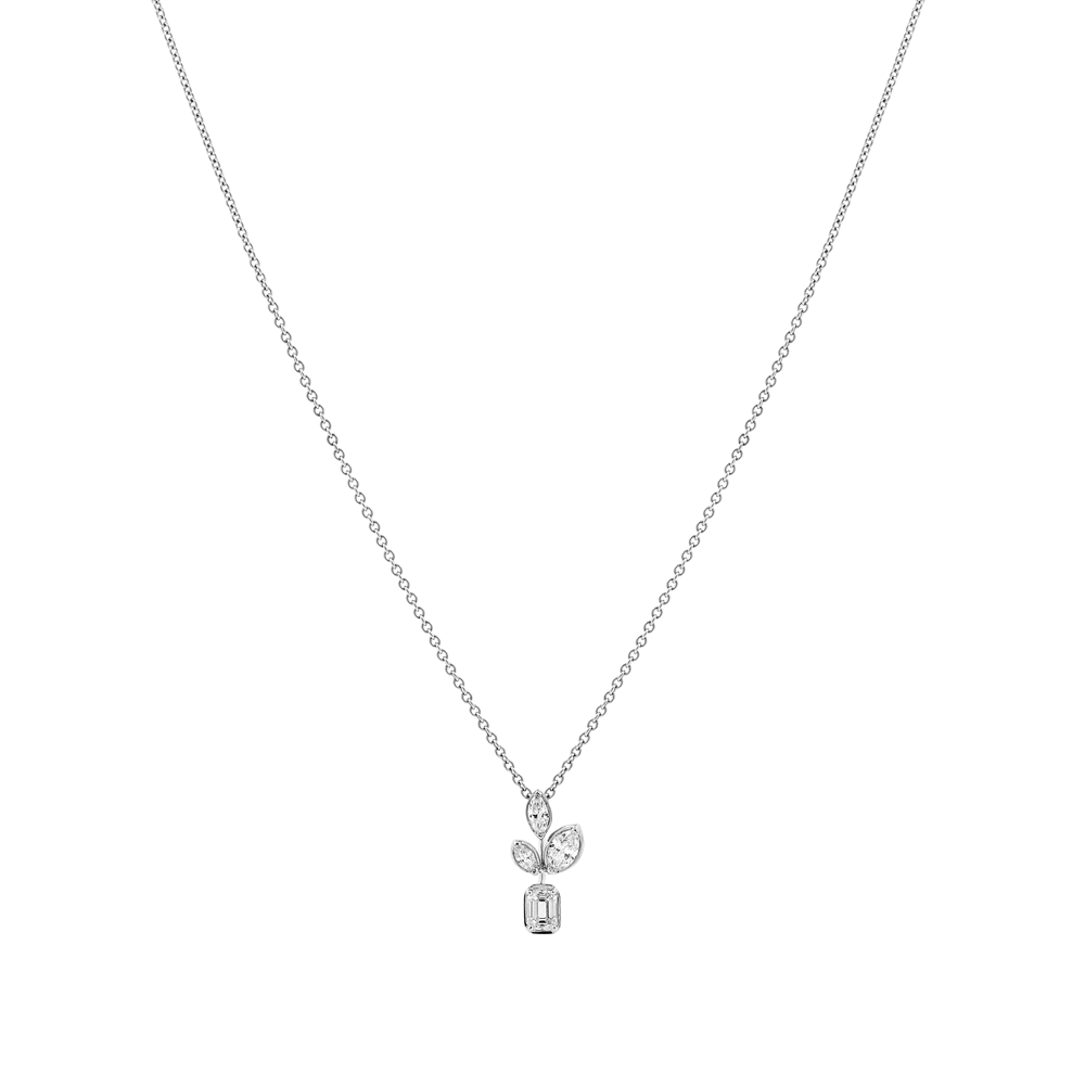 Dây liền mặt kim cương viên vàng 18K Jena A053 TD