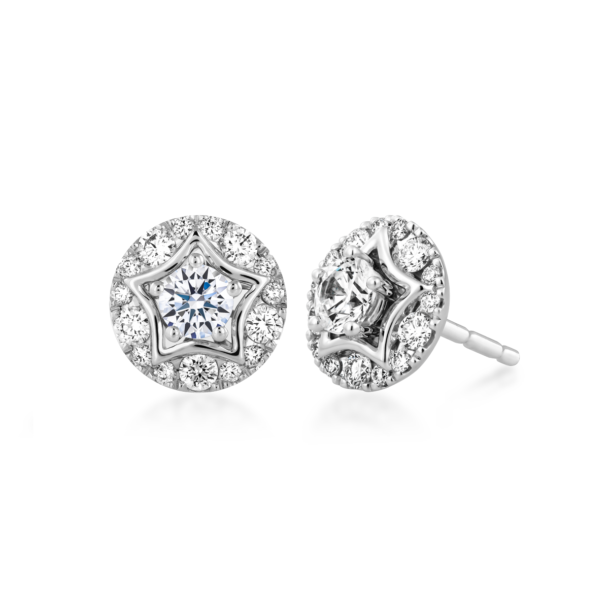 Ổ Bông kim cương tấm vàng 14K Ryshia 3C